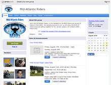 Tablet Screenshot of midatlanticriders.com